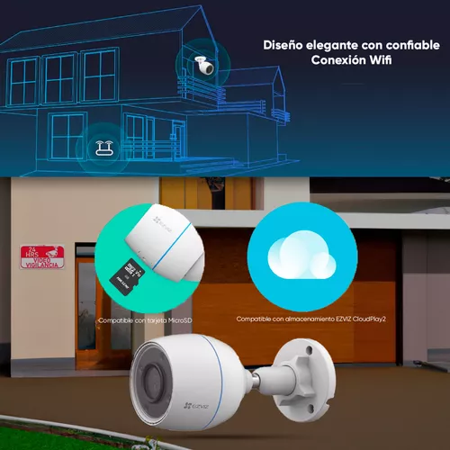 Cámara Wi-Fi EZVIZ H3c 1080P