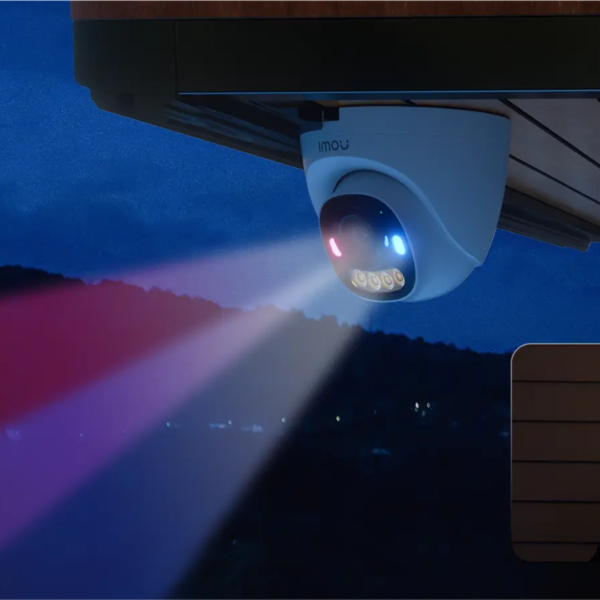 PS8D-3MP - Domo PoE 3mp Full Color audio led rojo/azul Sirena