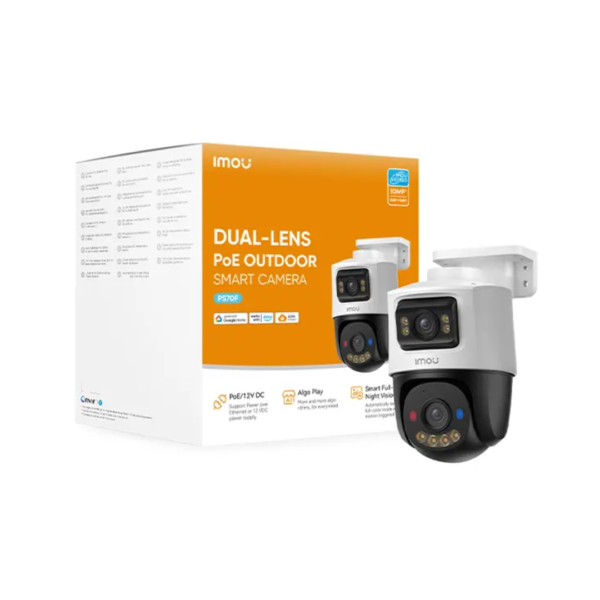 PS70F-10M0 - Dual Lens 5+5mp full color audio/altavoz led rojo/azul Sirena